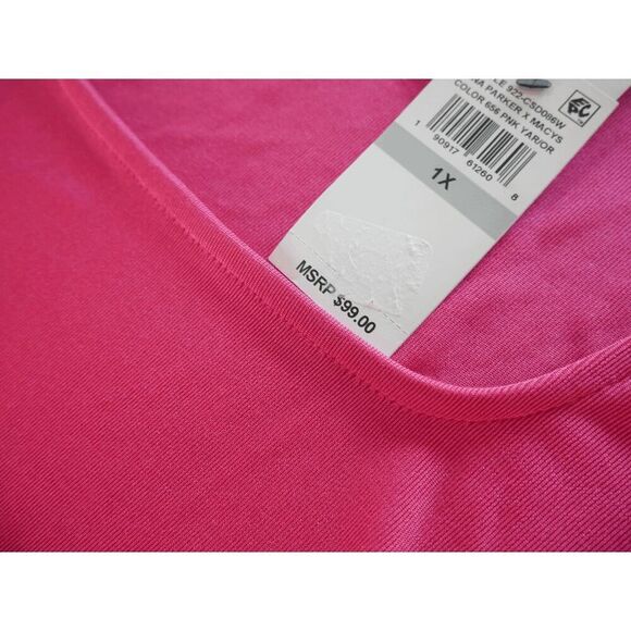 NINA PARKER Women's Colorblock Trendy Plus Size Bodycon Ruched Dress 1X - Picture 13 of 13